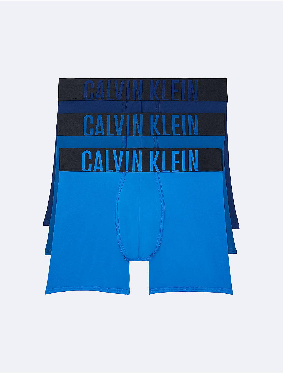 Calvin Klein Men's Intense Power Micro 3-Pack Boxer Brief - Blue - S
