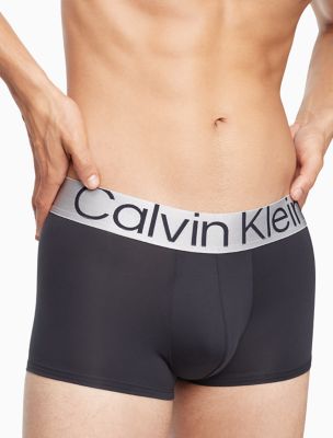  Calvin Klein Men's Steel Micro Low Rise Trunks, Black