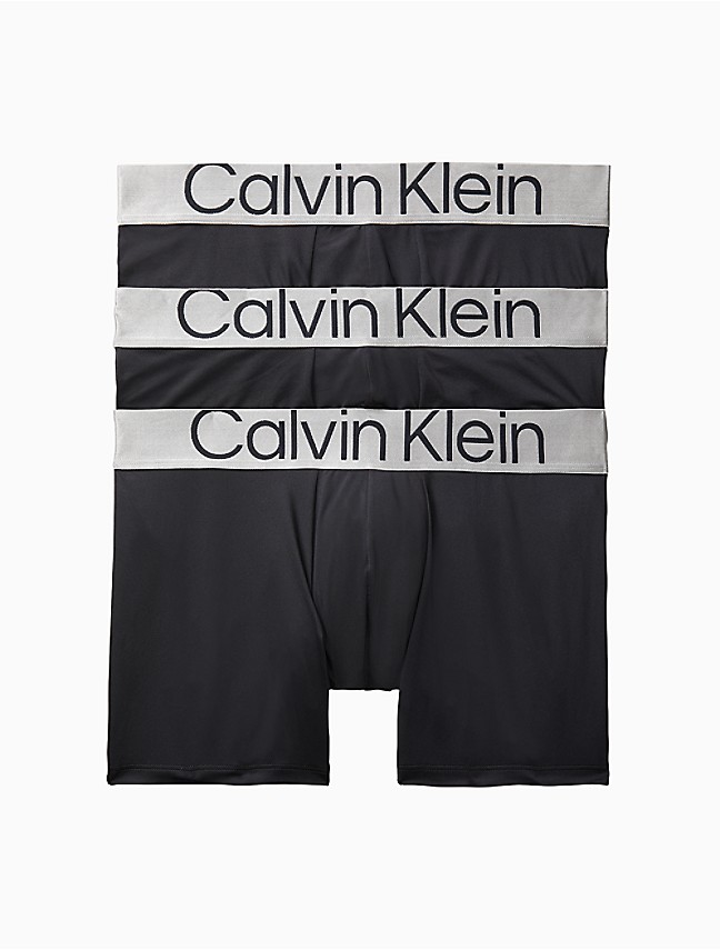 Calvin Klein Micro Stretch Boxer Brief 3 Pack In Black/amethyst/silver  Birch/midnight Navy - FREE* Shipping & Easy Returns - City Beach New Zealand