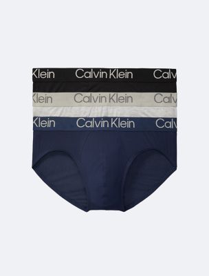 Calvin Klein 4-pack Hip Stretch Knit Briefs in Black for Men