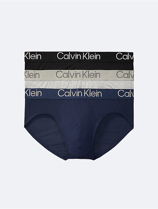 Calvin Klein Modern Cotton Stretch Brief - 3 Pack - Legion Blue/Exact/Black  – Potters of Buxton