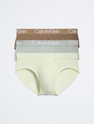 Ultra-Soft Modern 3-Pack Hip Brief, Natural Grey/Spring Onion/Frosted Fern