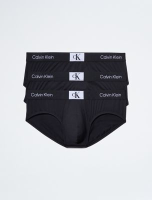 Calvin Klein Big and Tall Men's 3 Pcs Underwear Briefs Gray, White