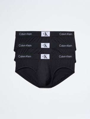 Calvin Klein 3 PACK Microfiber Men's Size Underwear Hip Brief Blue