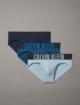Calvin Klein - Girls Blue, Grey & Black Knickers (3 Pack)