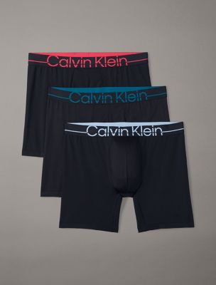 Calvin Klein Men`s Microfiber Mesh Boxer Briefs 3 Pack  (Blue(NP2316-461)/R_O, Medium)