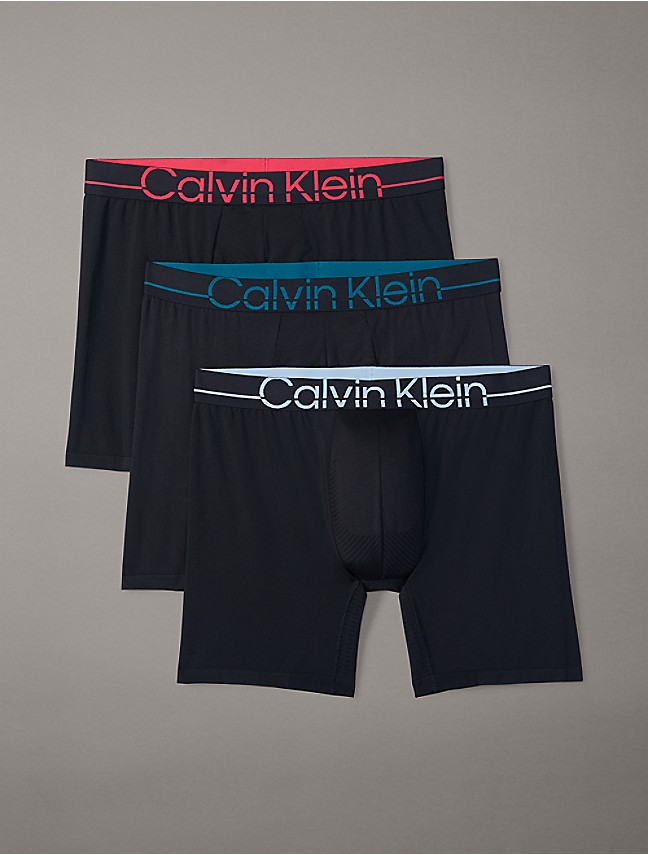  Calvin Klein Mens 3 Pack Microfiber Mesh Boxer Brief