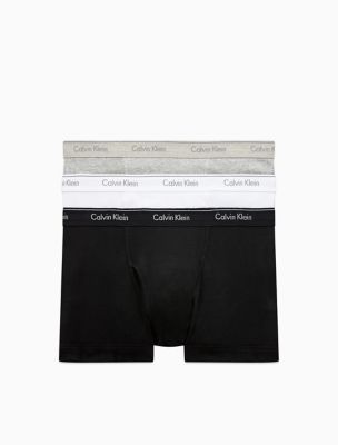 calvin klein 3 pack black trunks