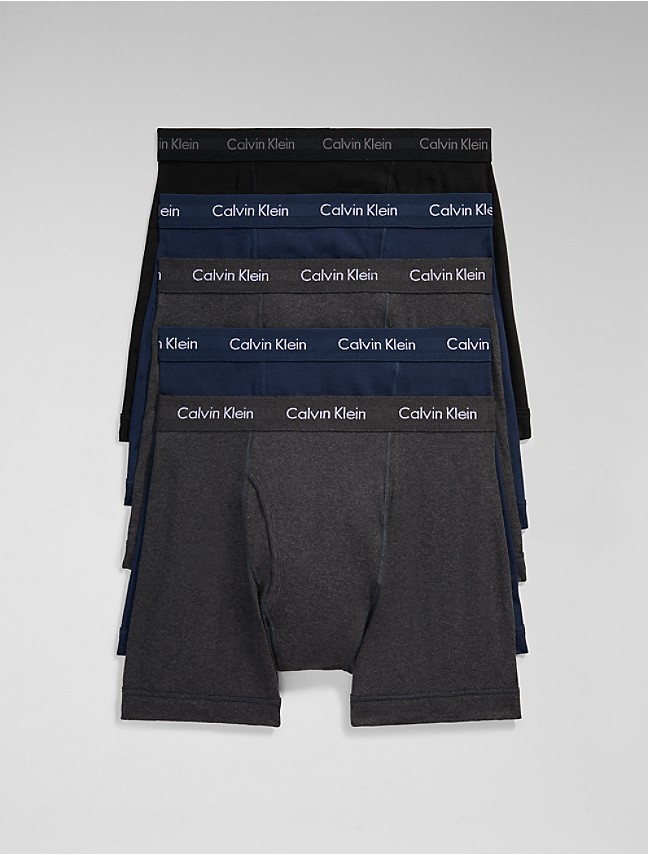 Kit 3pçs Cueca Calvin Klein Underwear Boxer Logo Preto