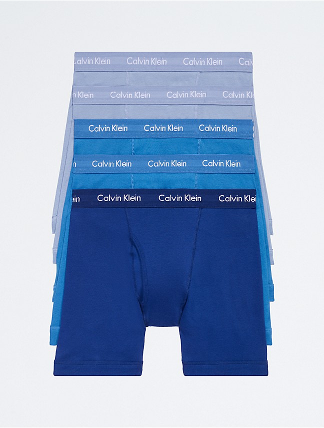 Calvin Klein Naturals Flex Fit Boxer Brief in Blue for Men