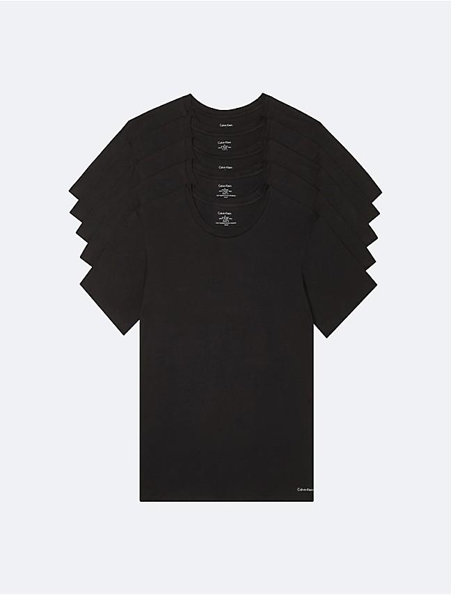 Cotton Slim Fit 5-Pack Crewneck T-Shirt | Calvin Klein