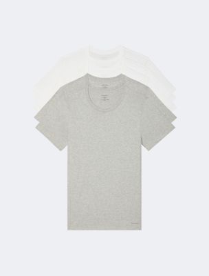 Calvin Klein T-shirt - Bright White w. Red/Logo » Cheap Delivery