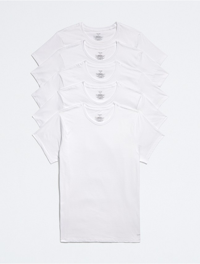 Calvin Klein Men's 3-Pack Cotton Classics Crewneck Slim-Fit T-Shirts -  Macy's