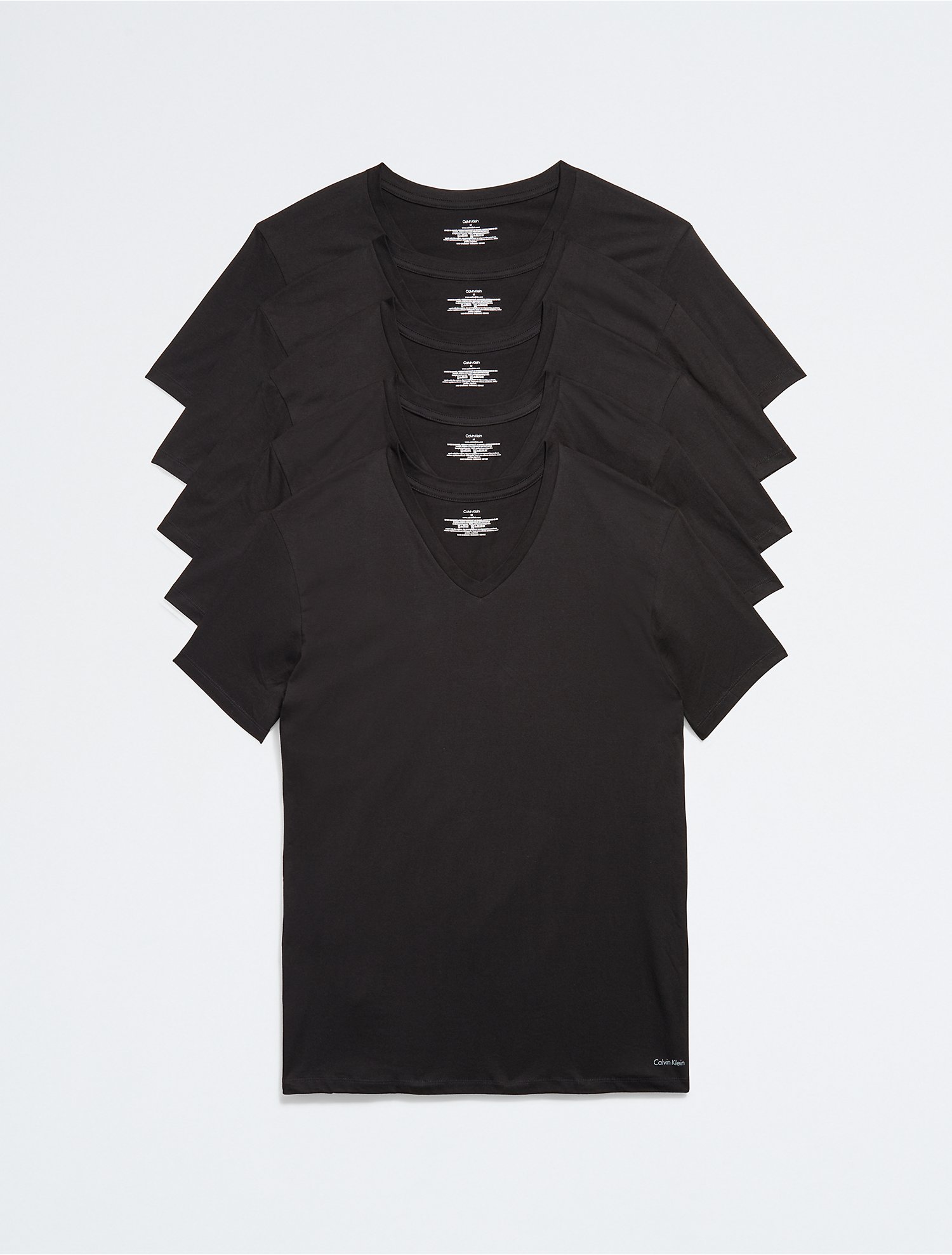 Cotton Classic Fit 5-Pack V-Neck T-Shirt | Calvin Klein