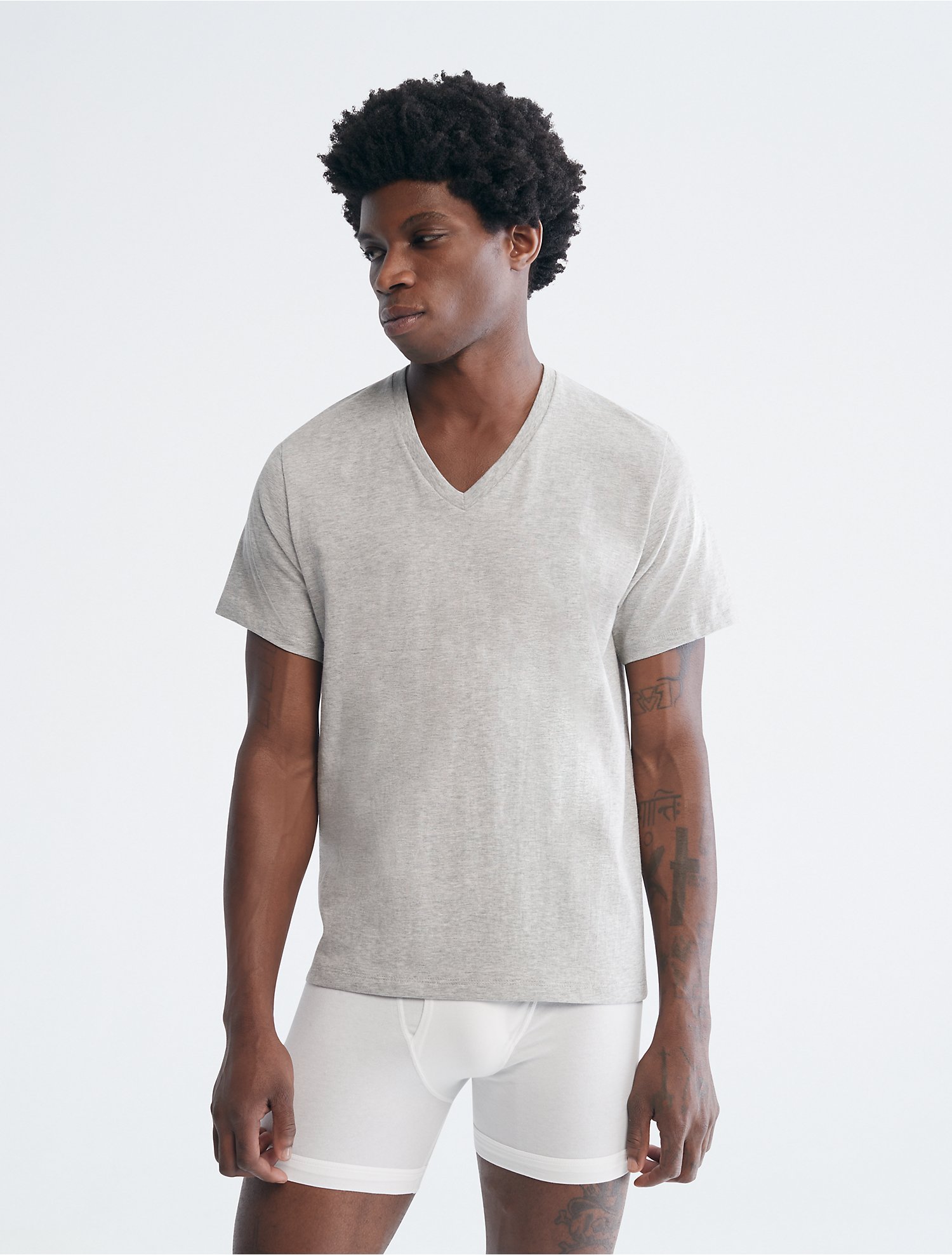 Cotton Classic Fit 5-Pack V-Neck T-Shirt | Calvin Klein® USA