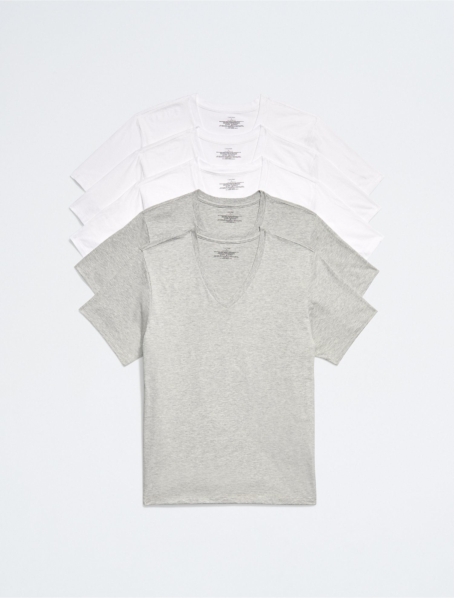 Cotton Classic Fit 5-Pack V-Neck T-Shirt | Calvin Klein® USA
