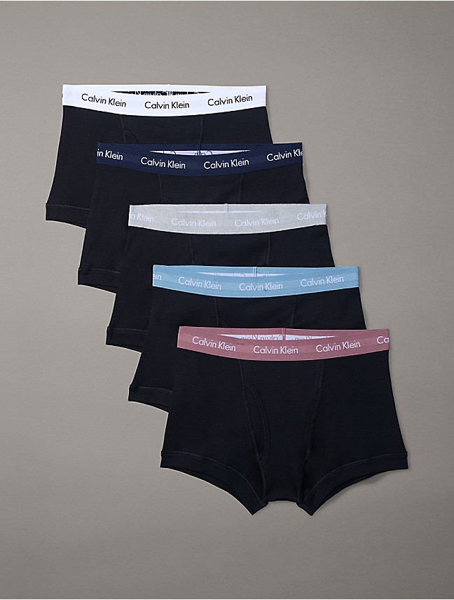 Calvin Klein Cotton Stretch Wicking Low Rise Trunk 3-Pack Multi  NB2614-905/9AR - Free Shipping at LASC