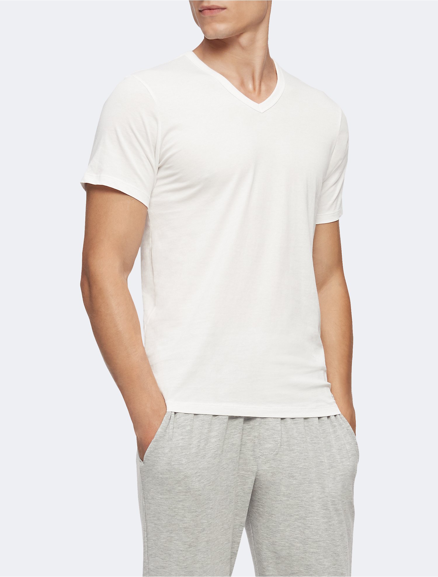 Cotton Slim Fit 5-Pack V-Neck T-Shirt | Calvin Klein® USA