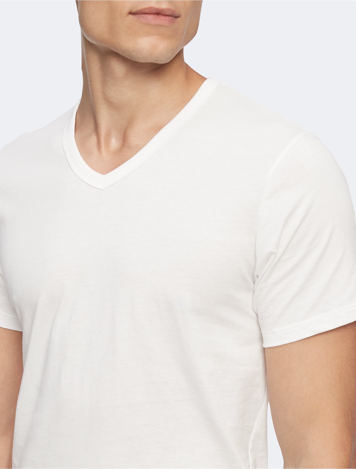 Cotton Slim Fit 5-Pack V-Neck T-Shirt | Calvin Klein
