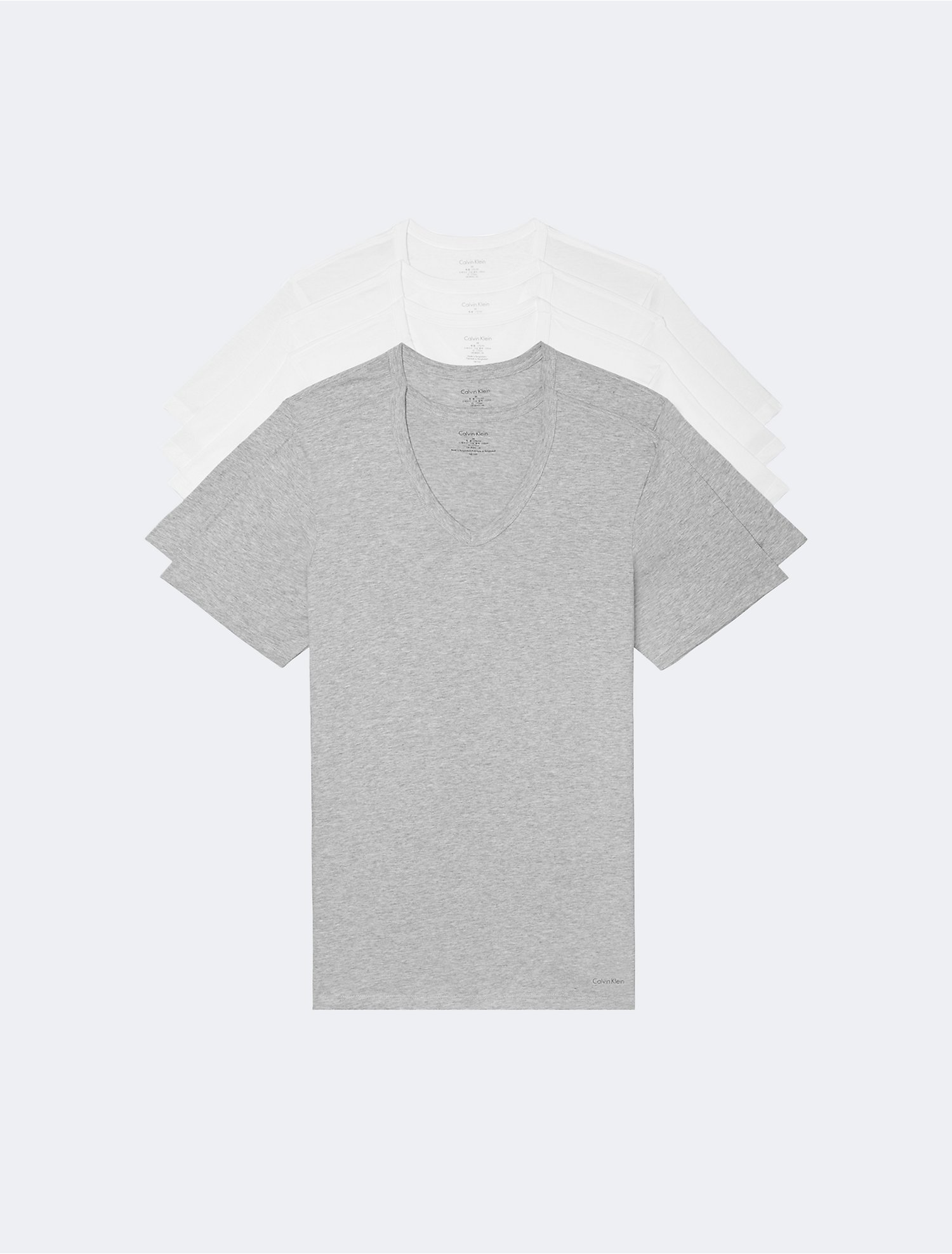 boeren Machtigen Dubbelzinnig Cotton Slim Fit 5-Pack V-Neck T-Shirt | Calvin Klein