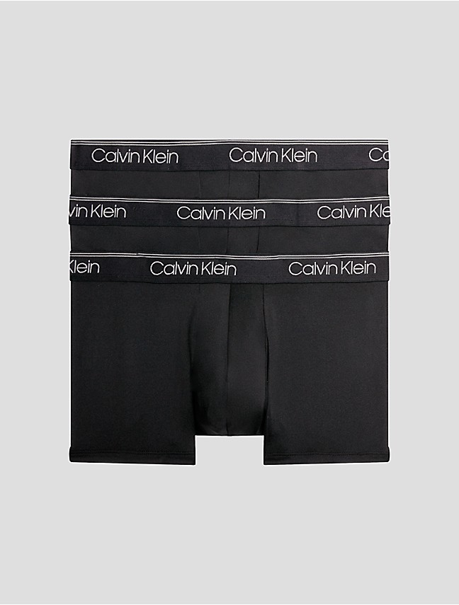 Boxer shorts Calvin Klein Low Rise Trunk 3-Pack Black/ Blue Shadow/ Grey  Sky