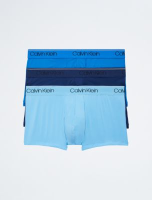Calvin Klein Men's Microfiber Stretch 3-Pack Low Rise Trunks, Trio Blues,  Small : : Clothing, Shoes & Accessories