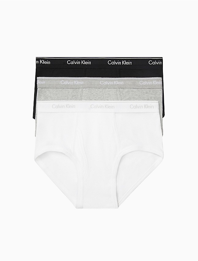 Calvin Klein Men's Cotton Classics 5-Pack Brief, 5 Black, Small