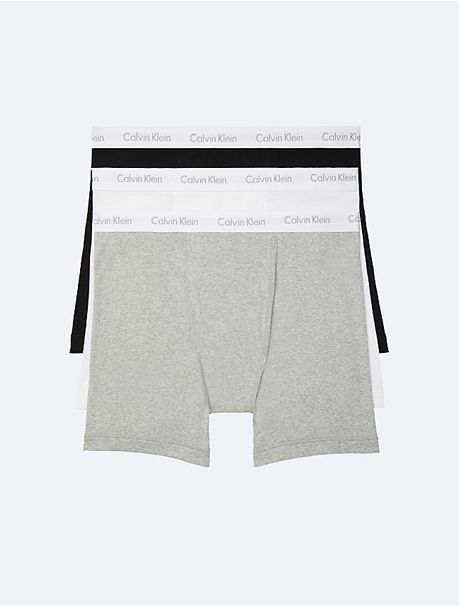Vintage 1999 Calvin Klein Boxer Brief Black w/Gray Band Size XL NOS 100%  Cotton 
