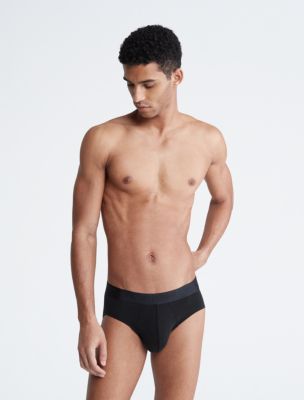 CALVIN KLEIN Men's Ck Black-Micro Hip Brief Black 