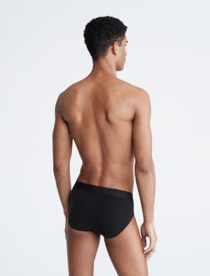 Calvin Klein Women's 3 Pack Modern Brief (Black/Charcoal Grey/Nude) Large