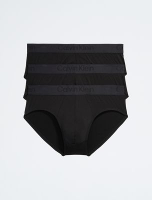Calvin Klein Men's Underwear Classic Fit 5-Pack Cotton Hip Briefs, White, XL