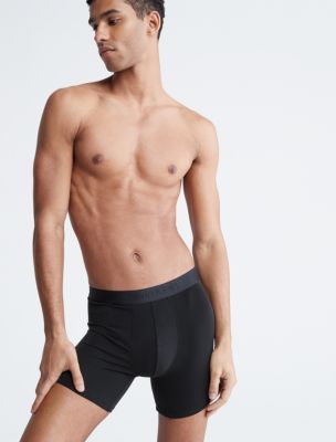 Calvin Klein Modern Cotton Stretch Plus Boxer Briefs (3 Pack) - Black