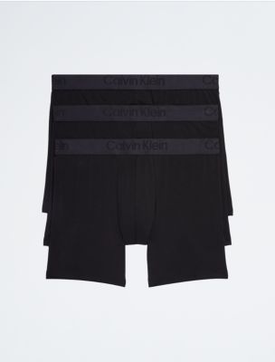 Calvin Klein 3 Pack Boxer Brief Black Cotton Stretch Medium 32 34  NU2666-001 NEW