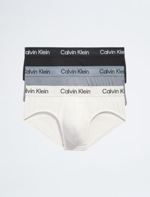 Mens Calvin Klein white Cotton Stretch Hip Briefs (Pack of 3)