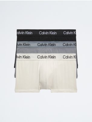 $37 Calvin Klein Underwear Men's Black 2-Pack Logo NB2569 Low-Rise Trunks  XL