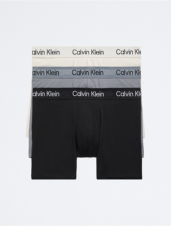 Vintage 1999 Calvin Klein Boxer Brief Black w/Gray Band Size XL NOS 100%  Cotton 