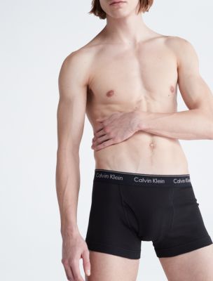 Calvin Klein Cotton Classics Trunks 3-Pack Royalty/Army/Heather NB4002-908  - Free Shipping at LASC