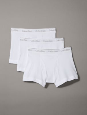 Calvin Klein Days of the Week Contrast Waistband Trunks, Pack of 7, Black, S
