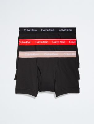 Cotton Classics 3-Pack Trunk, Black/Summer Taupe/Fiesta