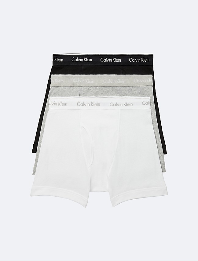 Calvin Klein Mens Cotton Stretch 3 Pack Boxer Brief - Belle