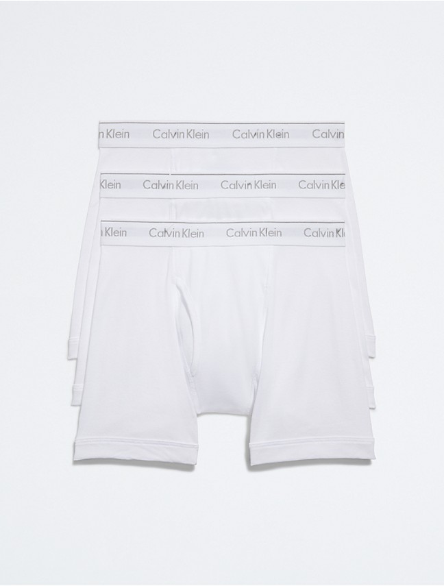 Calvin Klein Cotton Classics Boxer Briefs 3-Pack White NU3019-100