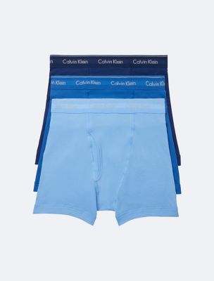 Equipo Mens 3-Pack Boxer Briefs Blue Assorted (Blue, m) at