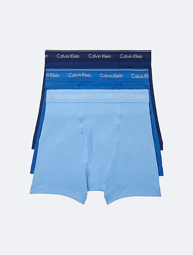 Buy Calvin Klein Underwear Men Blue Pique Solid Hipster Briefs 