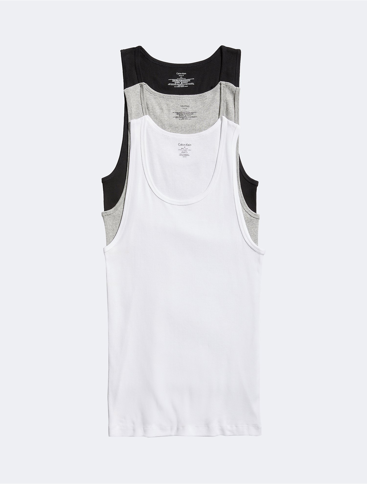 Calvin Klein Cotton Logo Lounge Tank Top in Grey for Men Mens Clothing T-shirts Sleeveless t-shirts 