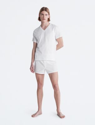 Calvin klein white t shirt discount v neck