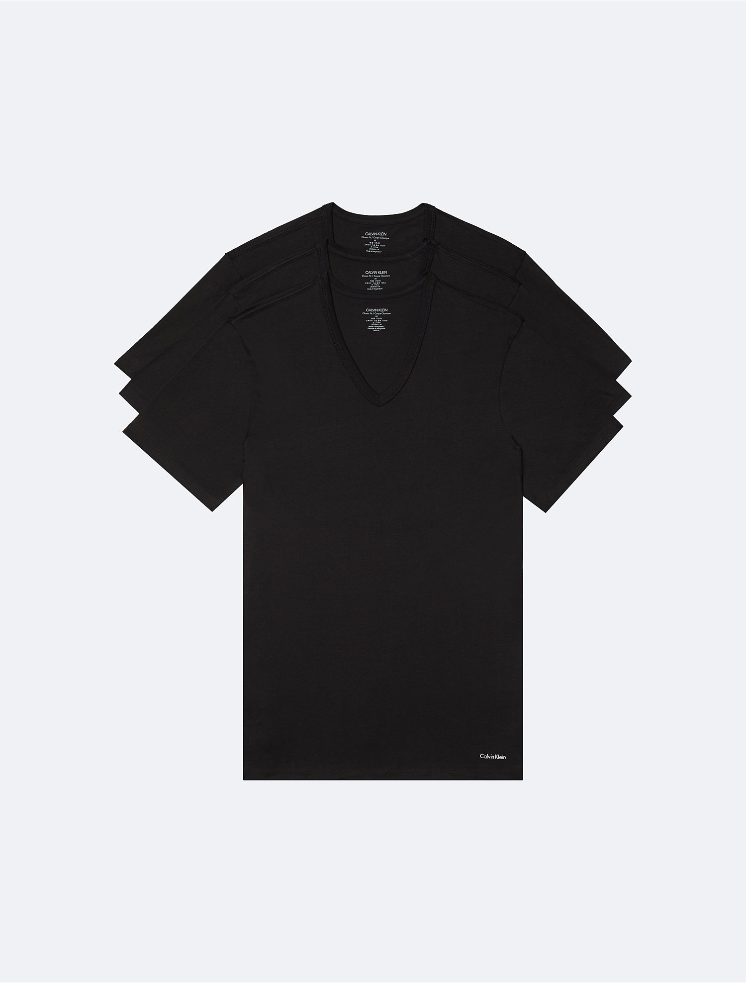 Kreta Doodt Product Cotton Slim Fit 3-Pack V-Neck T-Shirt | Calvin Klein