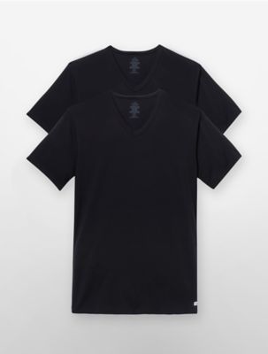 calvin klein v neck tee shirts