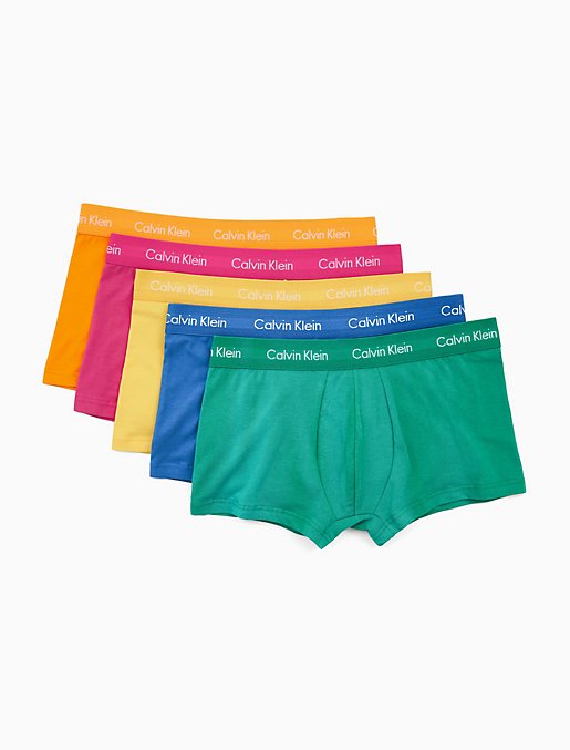 Calvin Klein Pride Rainbow Boxers (pack Of 5) In Yellow For Men Lyst |  