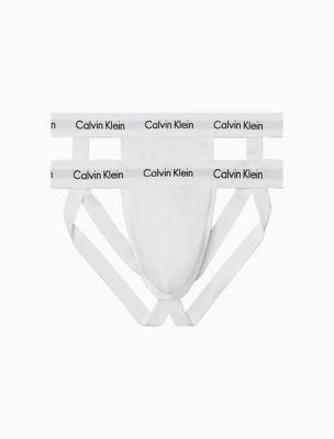 Cotton Stretch 2-Pack Jock Strap, White