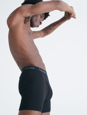 Calvin Klein Mens Underwear Cotton Stretch Boxer Briefs,Black s/p